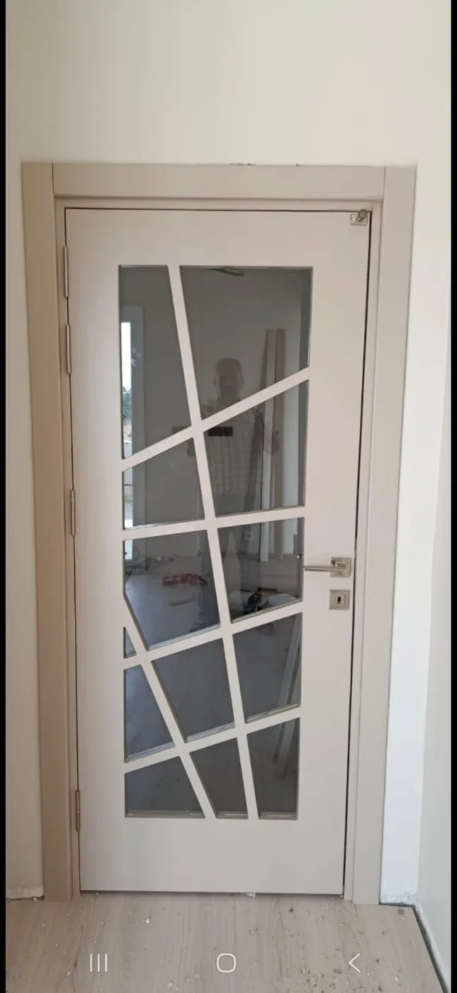 Krem renkli lüks kapı modeli