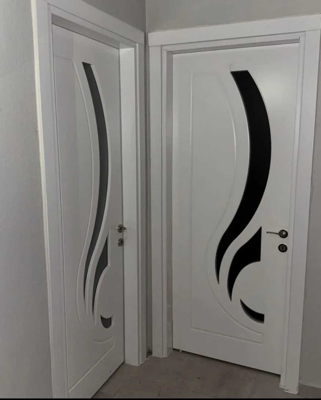 Lüks oda mutfak kapısı camlı